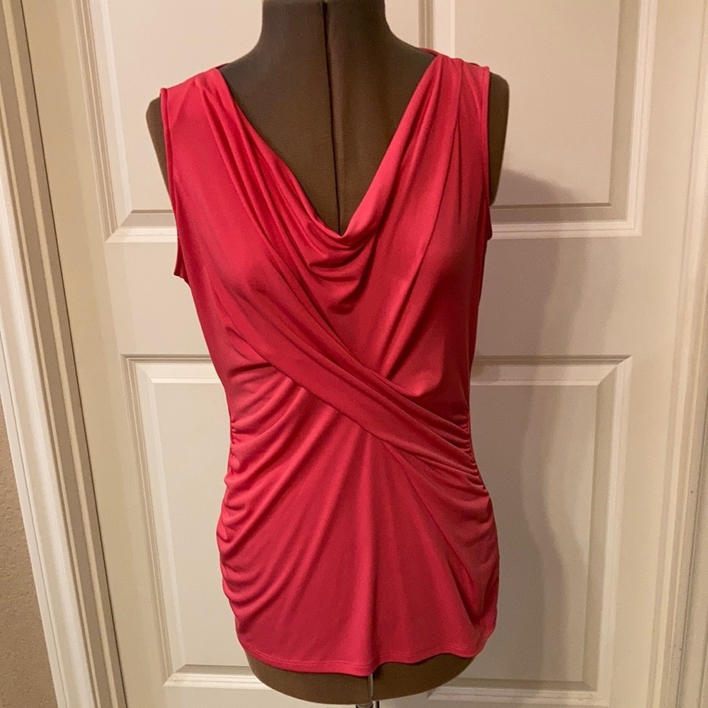 Pink Sleeveless Blouse